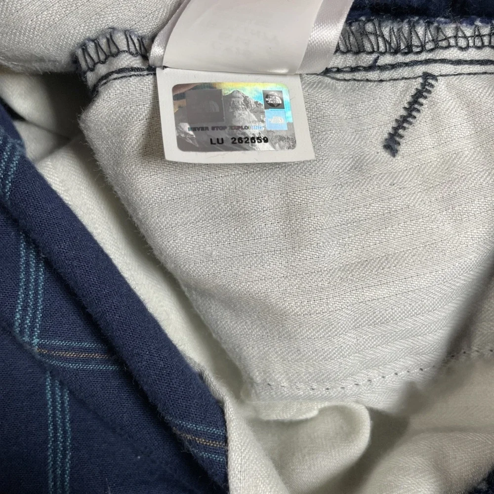 VTG The North Face Chino Shorts Men Sz 38 Reg 100% Cotton Casual Navy 9.5